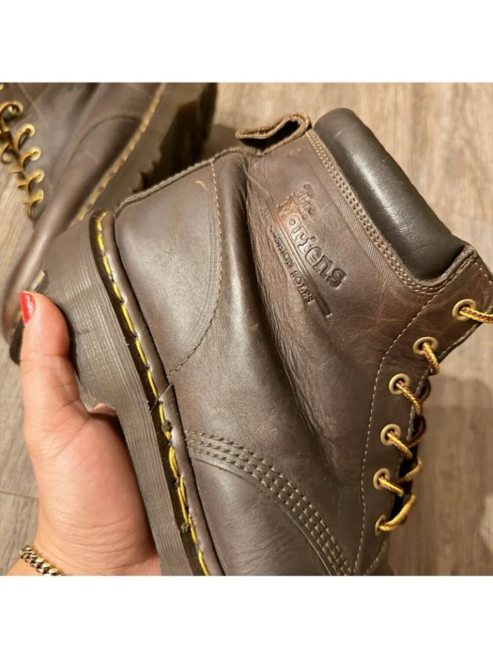Dr. Martens 939 Ben Crazy Horse Brown Leather Combat Men’s Boots UK 10 US 11 Vtg